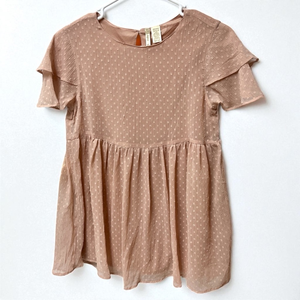 Japna XS Pale Pink Blouse, junior, Extra Small